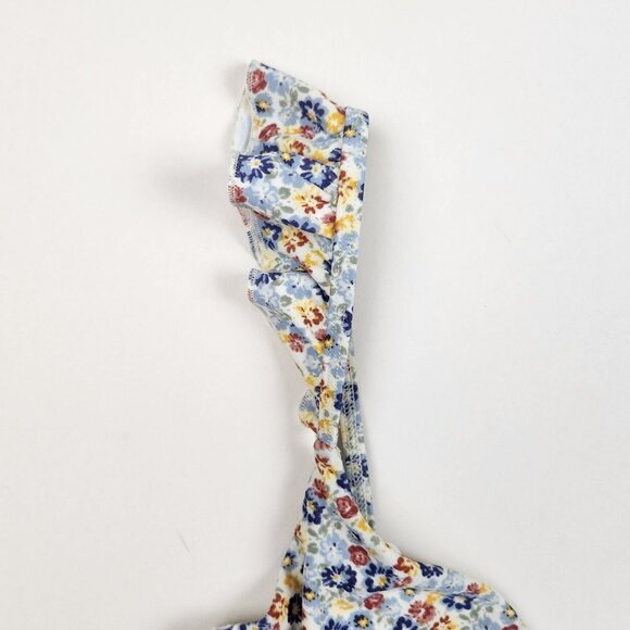 Abercrombie Ditsy Floral Ruffle Strap Underwire Bikini Top sz XS - Picture 4 of 9